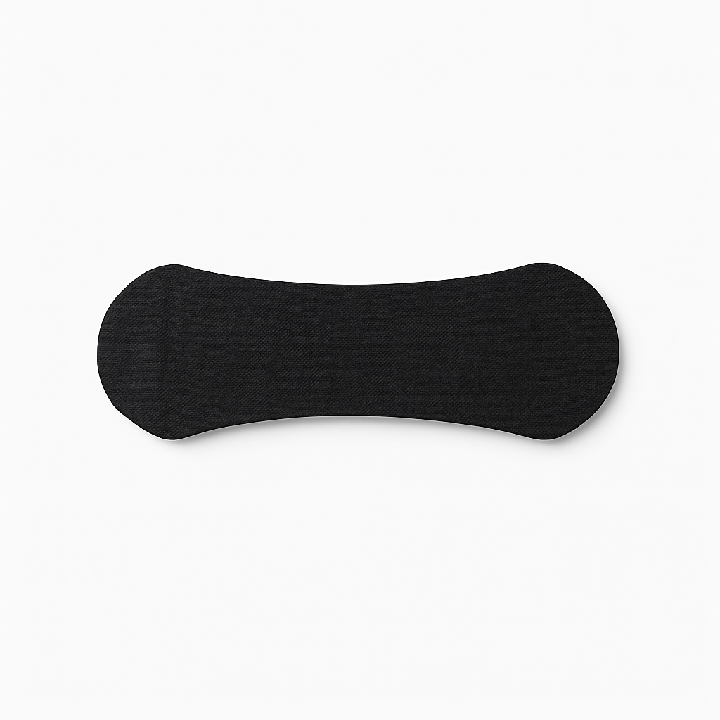 Bandelette nasale noire — forme réelle du produit